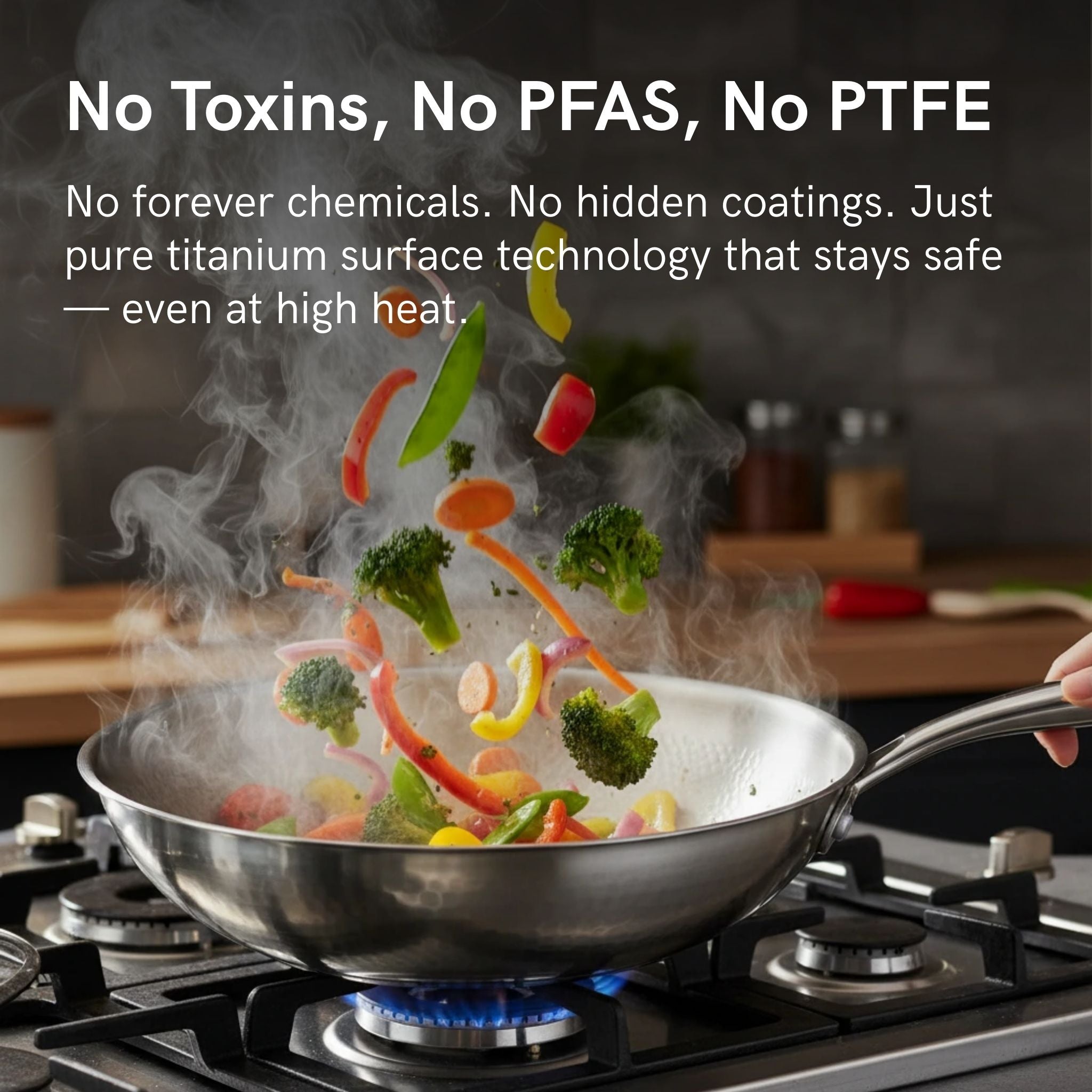 Titanium Sauté Pan Two Handles