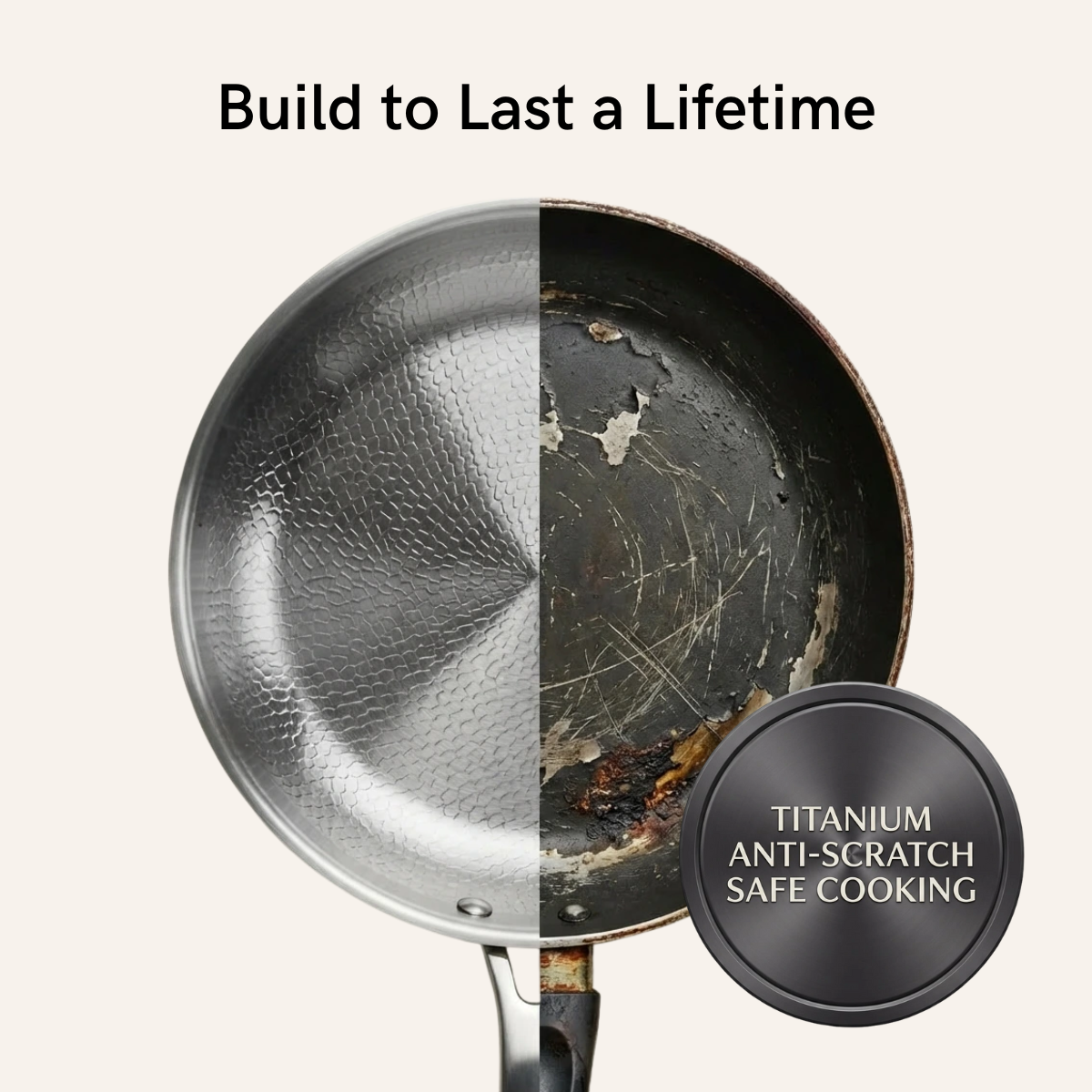 Titanium Hammered Pan